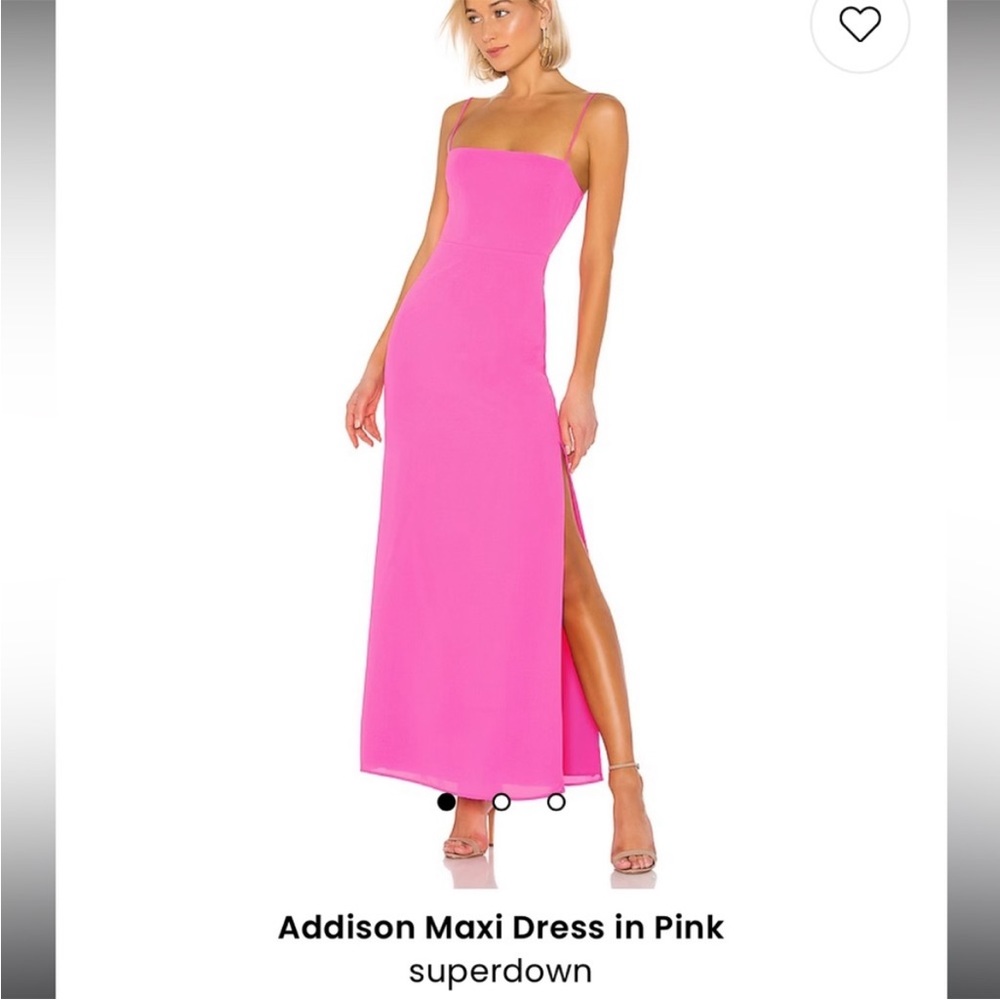 Superdown Addison Maxi Dress Small Pink